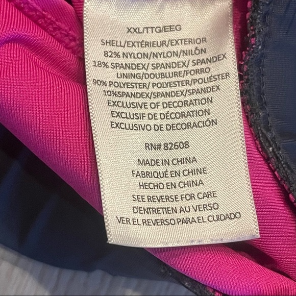 Free Country Gray Wrap Swim Skirt Built in Briefs Size XXL - Picture 6 of 9